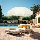 Parasol 2m UV 50+ - Strand, Tuin, Terras - Waterdicht & Robuust - 29% Korting!