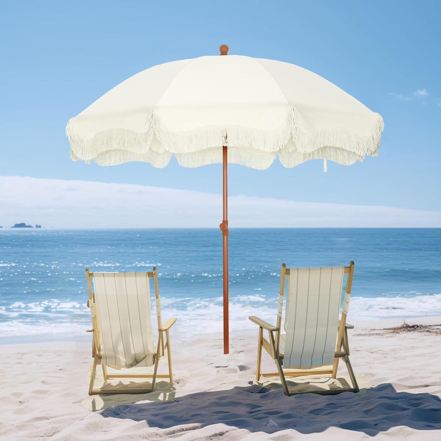 Parasol 2m UV 50+ - Strand, Tuin, Terras - Waterdicht & Robuust - 29% Korting!