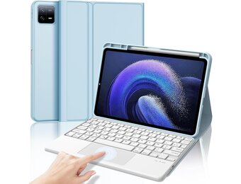 AZERTY Toetsenbordhoes Hemelsblauw voor Xiaomi Pad 6/6 Pro met Trackpad (74% Korting)