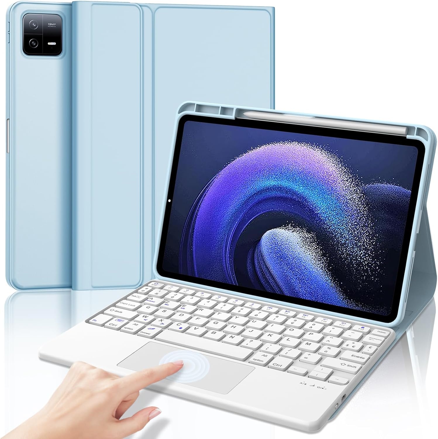 AZERTY Toetsenbordhoes Hemelsblauw voor Xiaomi Pad 6/6 Pro met Trackpad (74% Korting)