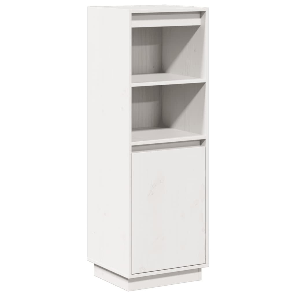 Hoge Kast Grenenhout Wit - 34% Korting