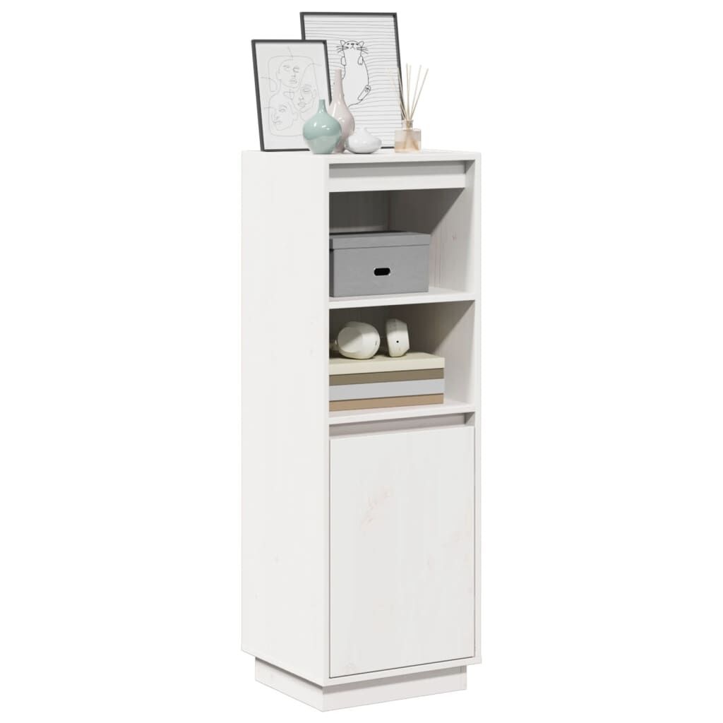 Hoge Kast Grenenhout Wit - 34% Korting