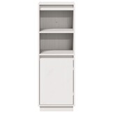 Hoge Kast Grenenhout Wit - 34% Korting