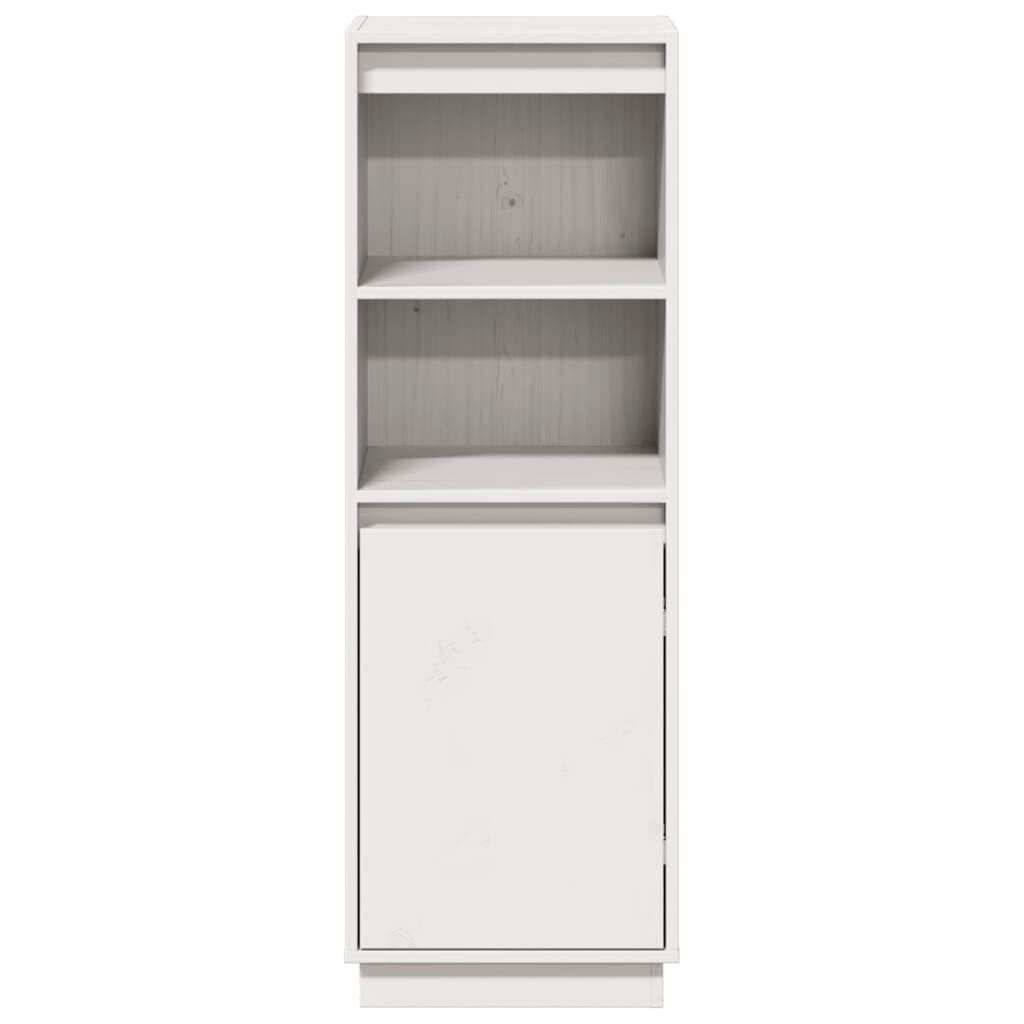 Hoge Kast Grenenhout Wit - 34% Korting