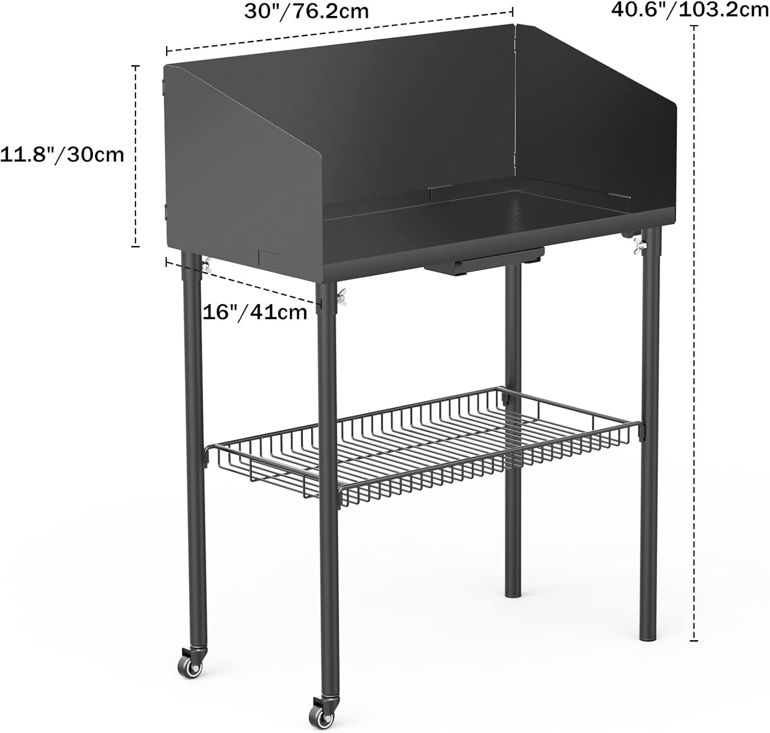Outdoor Kooktafel met Windscherm & 2 Dutch Oven Plekken | 30% Korting