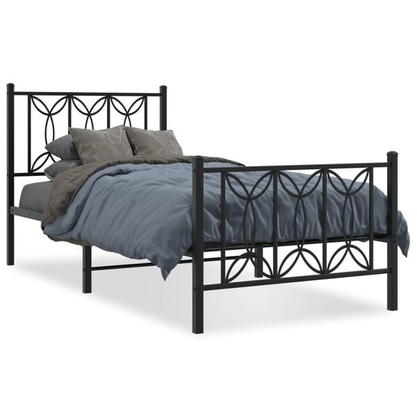 Metaal Bedframe Zwart 80x200 cm - 34% Korting