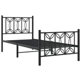 Metaal Bedframe Zwart 80x200 cm - 34% Korting