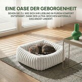 Zacht Hondenkussen L 92x69x20cm Wit - Pluche & Gesneden Schuim Vulling - 29% Korting