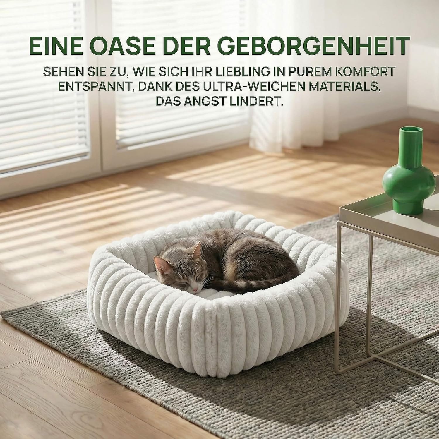 Zacht Hondenkussen L 92x69x20cm Wit - Pluche & Gesneden Schuim Vulling - 29% Korting