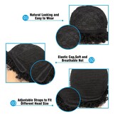 Pruik Pixie Cut Zwart | 100% Menselijk Haar | 33% Korting