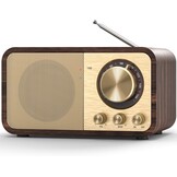 Retro Radio Houtkleurig - Multifunctioneel & Bluetooth (28% Korting)