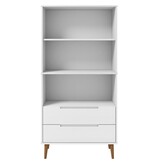 Boekenkast MOLDE Massief Grenenhout Wit - 59% Korting