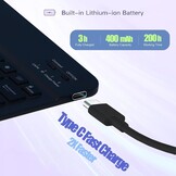Tablet Toetsenbord Hoes - Lenovo Tab Plus TB351FU (11,5") - QWERTZ - 7 Kleuren Verlichting - 29% Korting