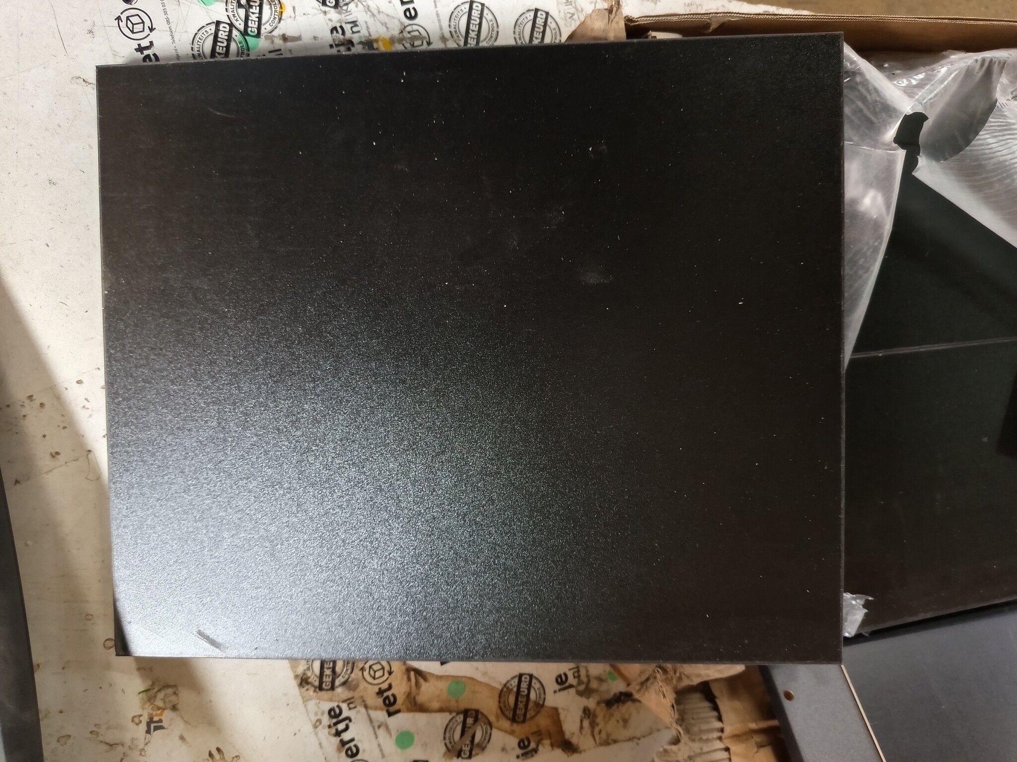 Zwarte Wastafelkast 100 cm - Bewerkte Hout - 53% Korting