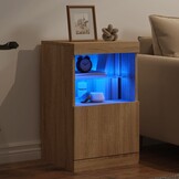 Dressoir met LED-verlichting - Sonoma Eikenkleurig - 34% Korting!
