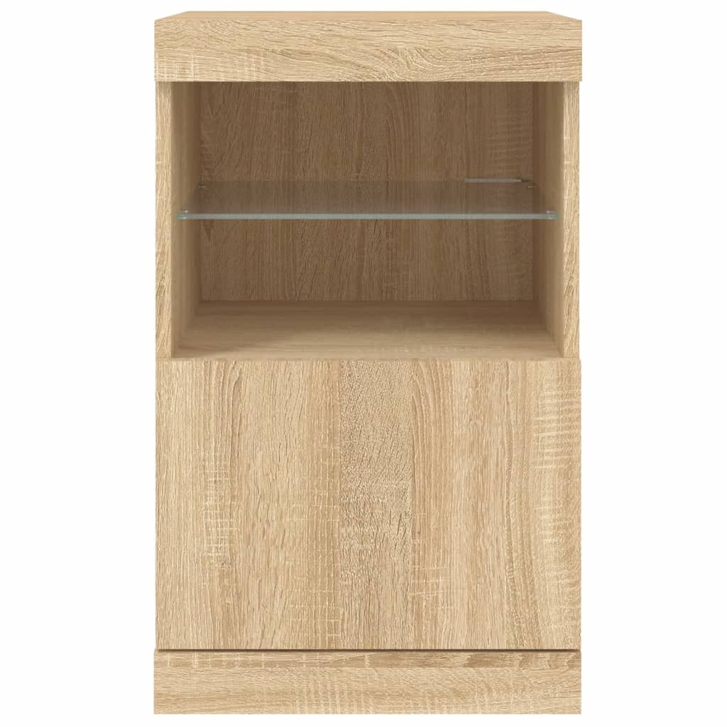 Dressoir met LED-verlichting - Sonoma Eikenkleurig - 34% Korting!