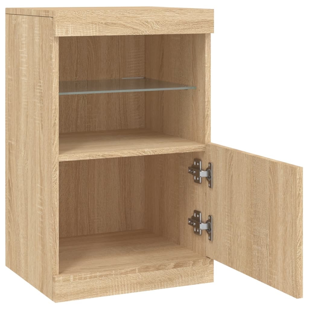Dressoir met LED-verlichting - Sonoma Eikenkleurig - 34% Korting!