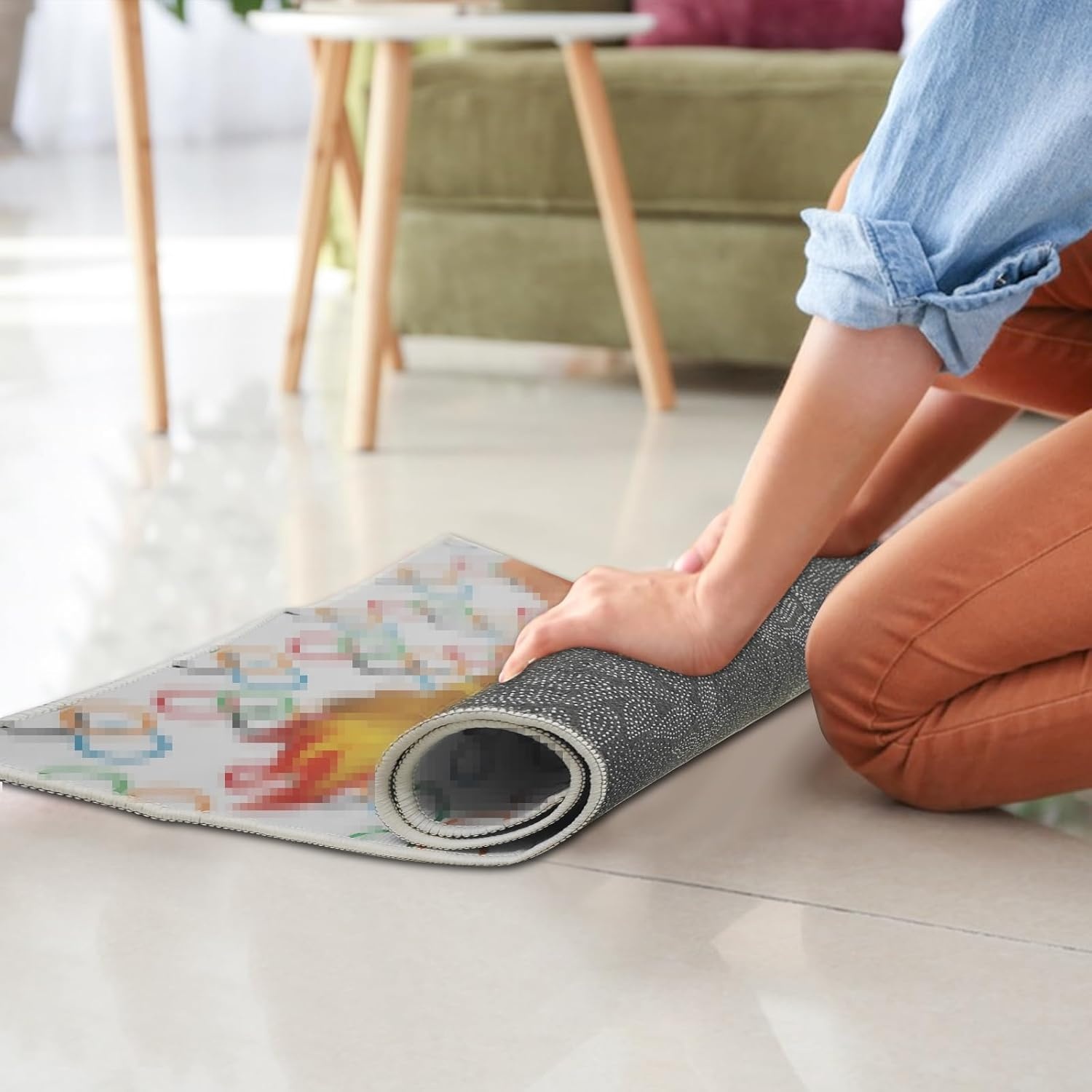 Antislip Deurmat 73x44 cm Polyester - Vuil & Vocht Absorberend - 71% Korting
