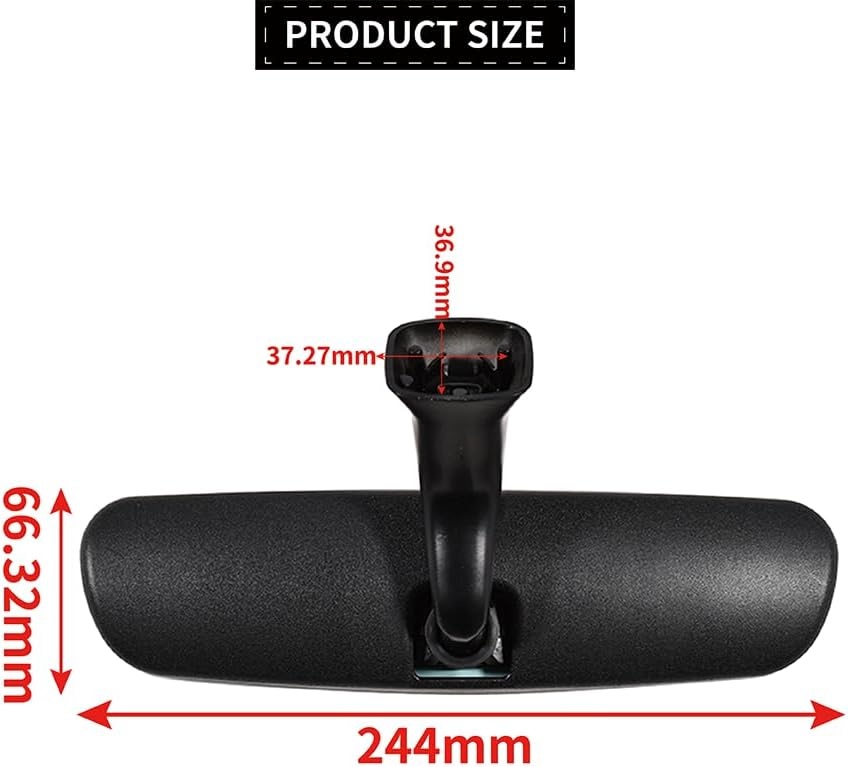 Binnenspiegel Fiat Ducato/Jumper/Boxer (vanaf 2014) Zwart ABS - 28% Korting!