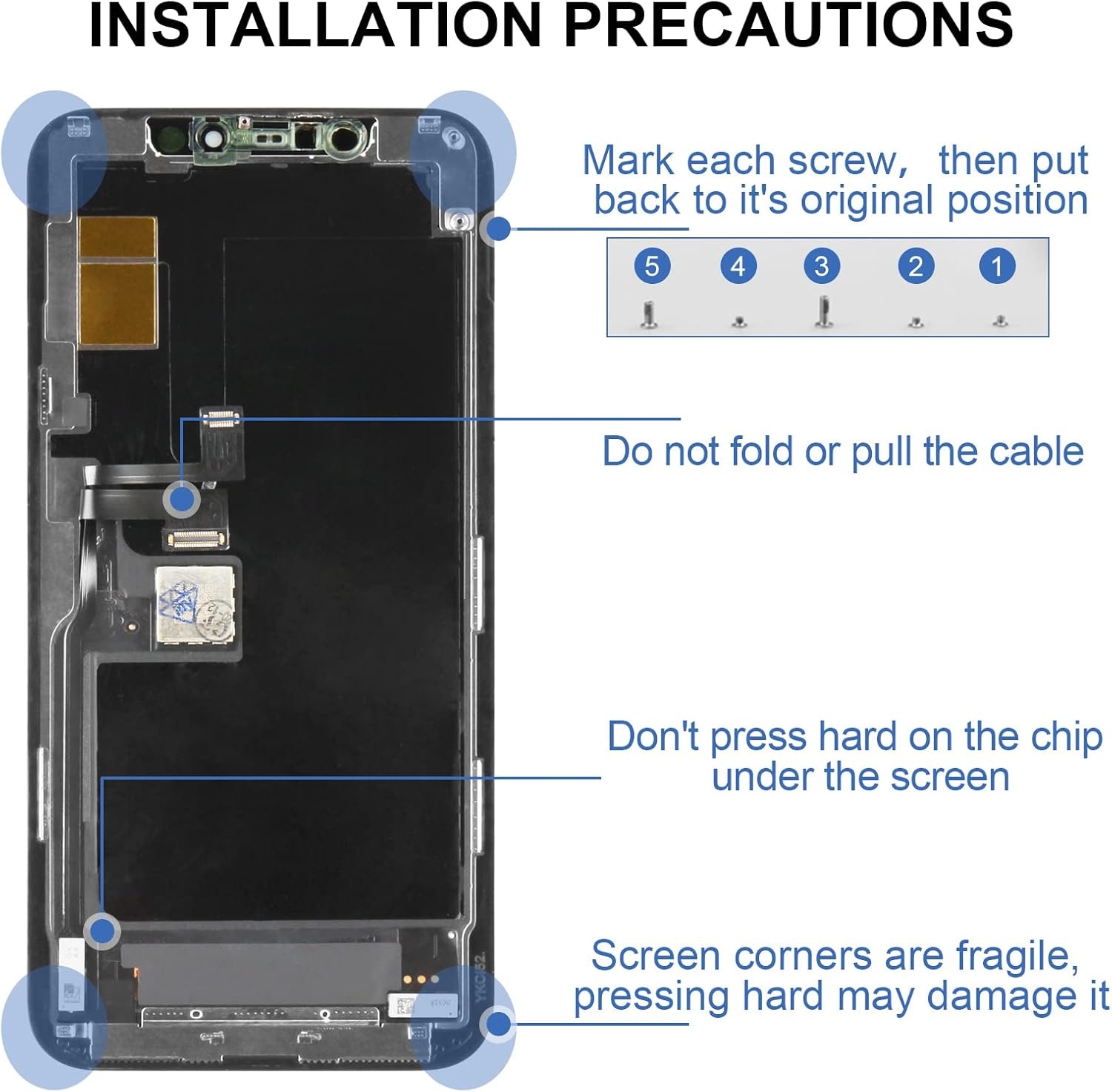 iPhone 11 Pro Scherm Reparatiekit Incell Zwart (28% Korting)