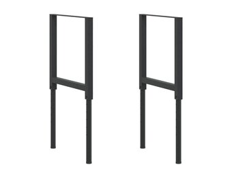 2x Verstelbare Werkbankframes Zwart - 34% Korting