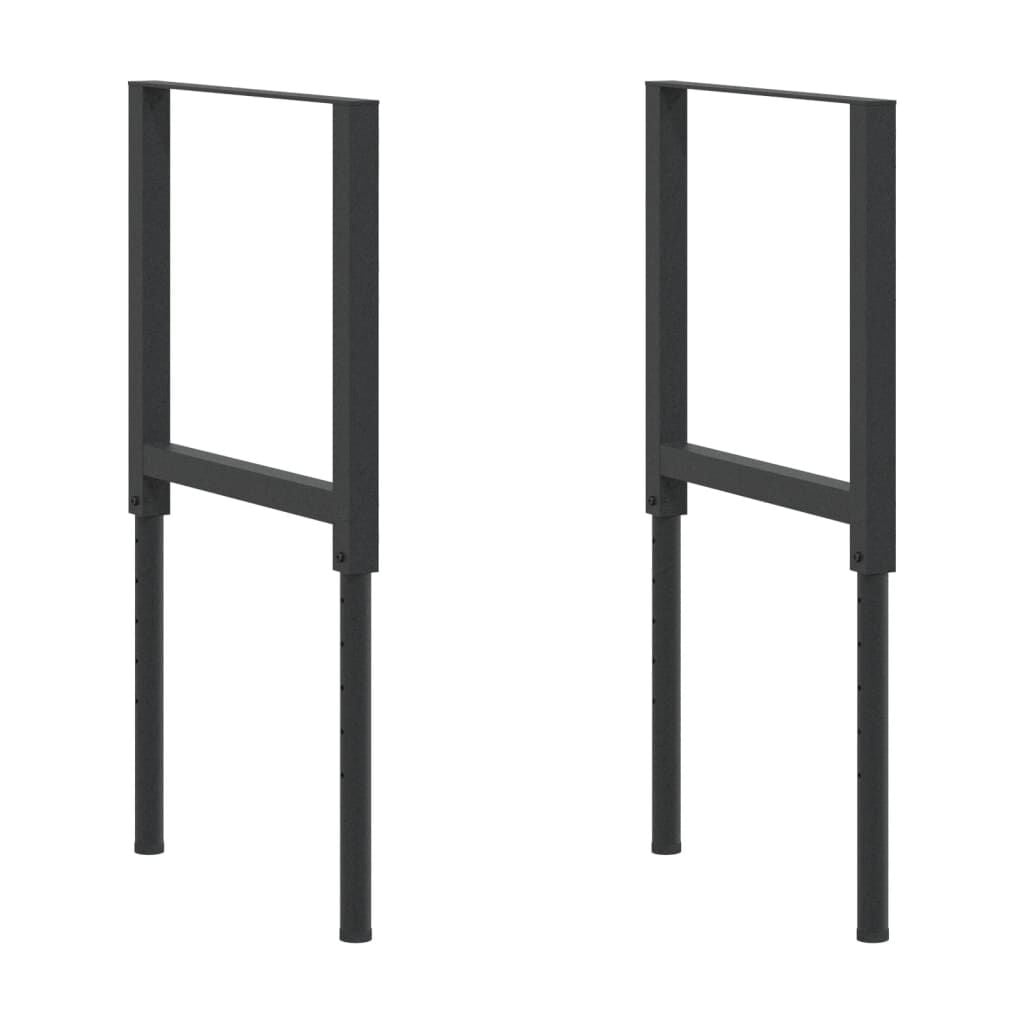 2x Verstelbare Werkbankframes Zwart - 34% Korting