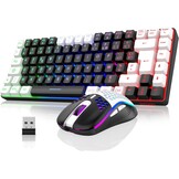 Draadloos AZERTY Toetsenbord & Muis Combo met RGB - 27% Korting