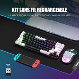 Draadloos AZERTY Toetsenbord & Muis Combo met RGB - 27% Korting