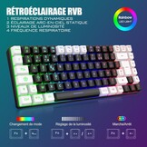 Draadloos AZERTY Toetsenbord & Muis Combo met RGB - 27% Korting