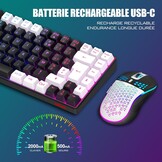 Draadloos AZERTY Toetsenbord & Muis Combo met RGB - 27% Korting