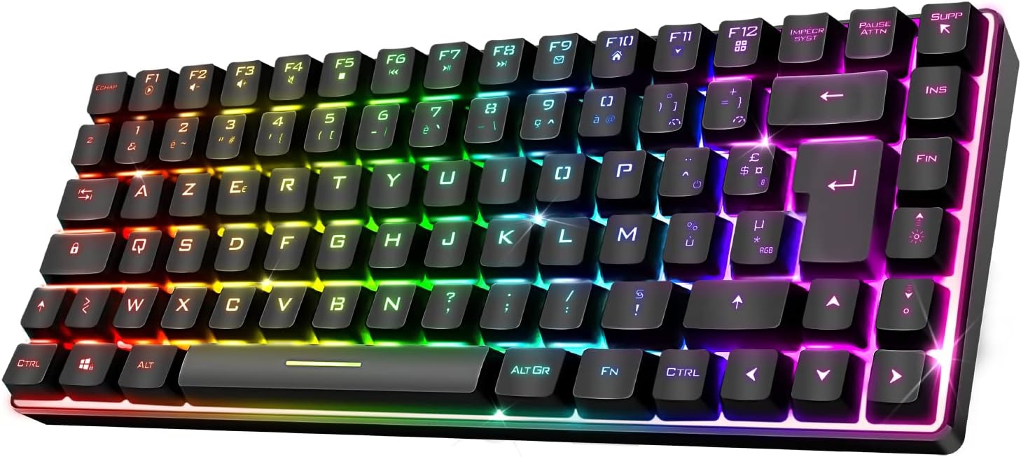 Spirit of Gamer ELITE K70 TKL AZERTY Gaming Toetsenbord - 29% Korting
