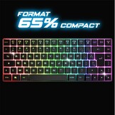 Spirit of Gamer ELITE K70 TKL AZERTY Gaming Toetsenbord - 29% Korting