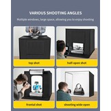 Grote Fotostudio Lichtbak 60cm - 65W LED & 6 Achtergronden - 34% Korting