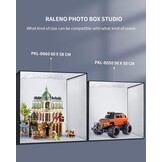 Grote Fotostudio Lichtbak 60cm - 65W LED & 6 Achtergronden - 34% Korting