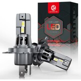 H4 LED Koplamp Set 9003/HB2 - 120W 28000lm - Koudwit 6500K - Canbus