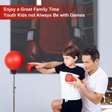Bokszak Set Kinderen & Volwassenen - In Hoogte Verstelbaar (120-150cm) - Rood