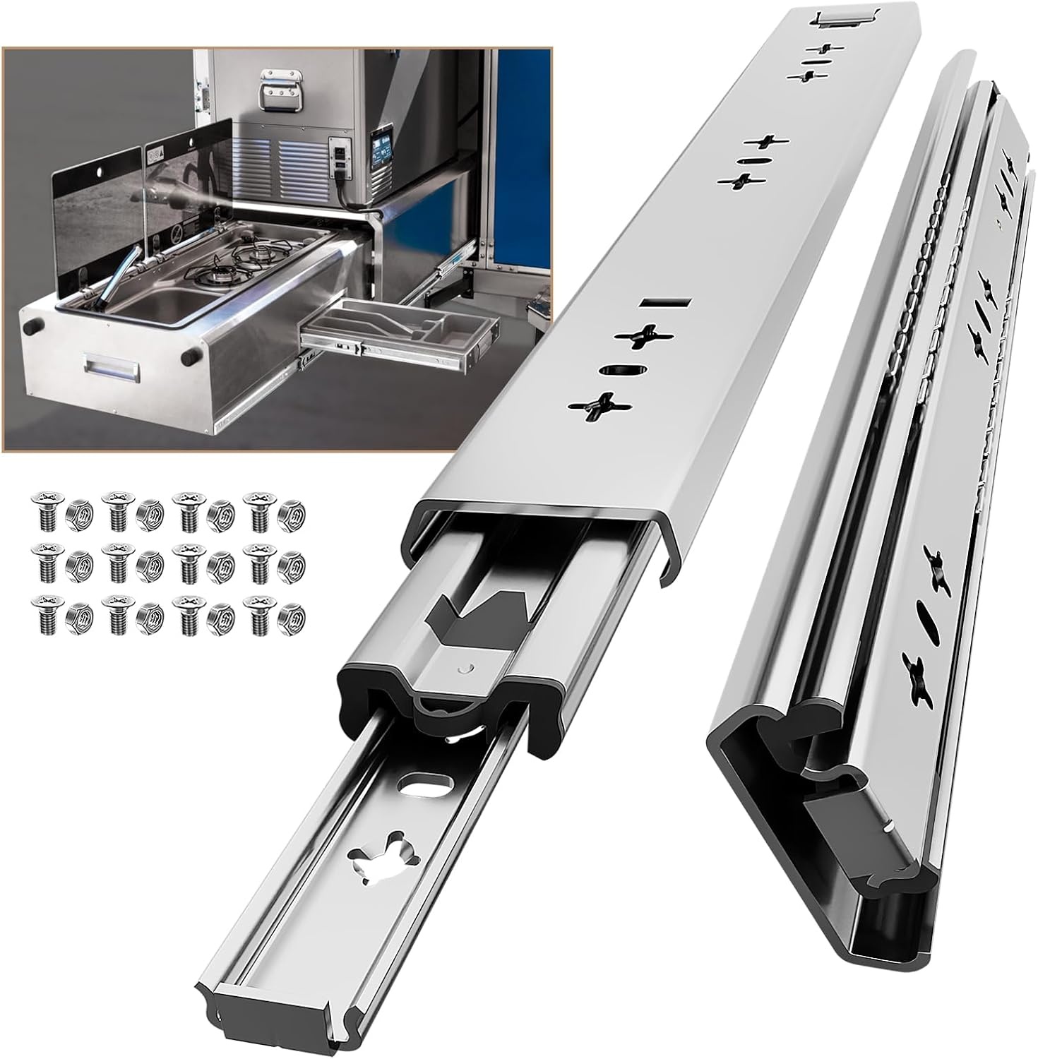 Ladegeleiders 1000mm 60kg Zonder Slot - 34% Korting!