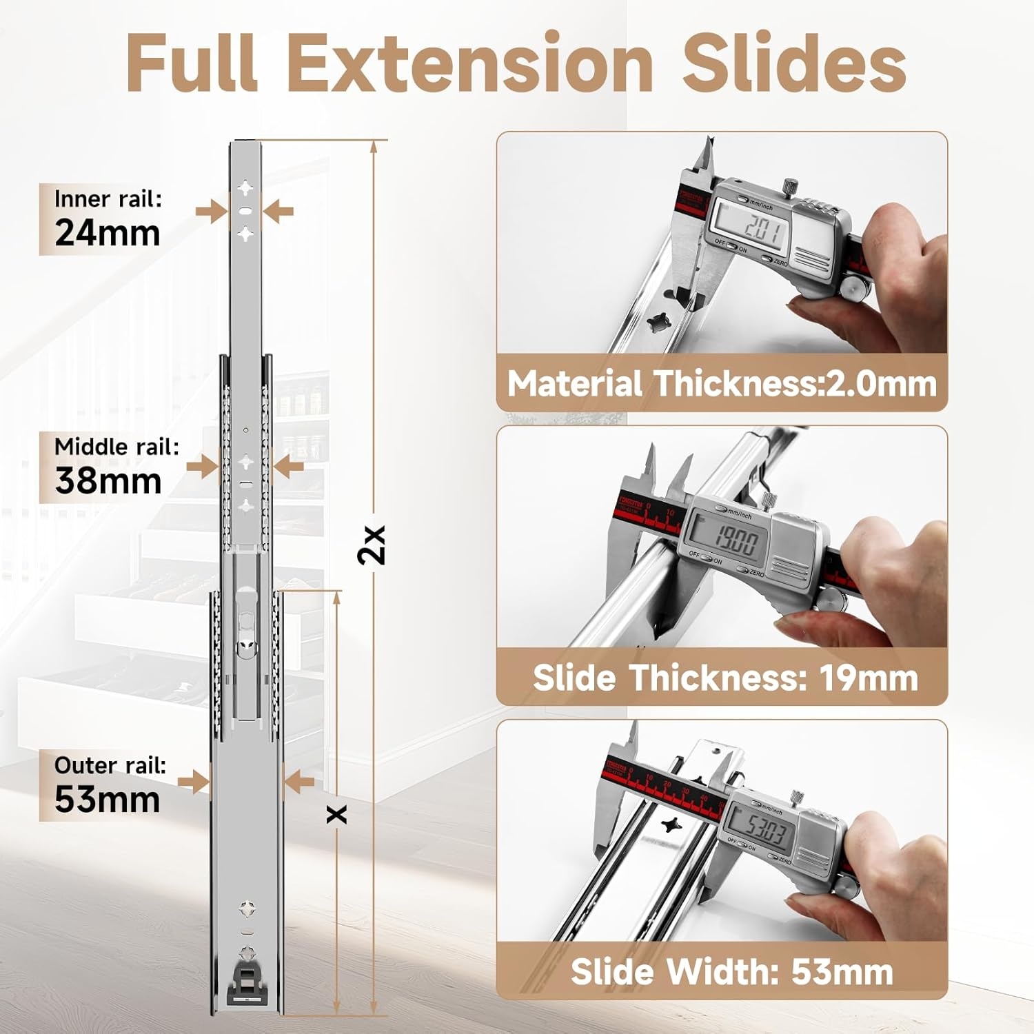 Ladegeleiders 1000mm 60kg Zonder Slot - 34% Korting!