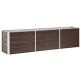Verhoogde Plantenbak 240x40x45 cm Gegalvaniseerd Staal Bruin - 34% Korting