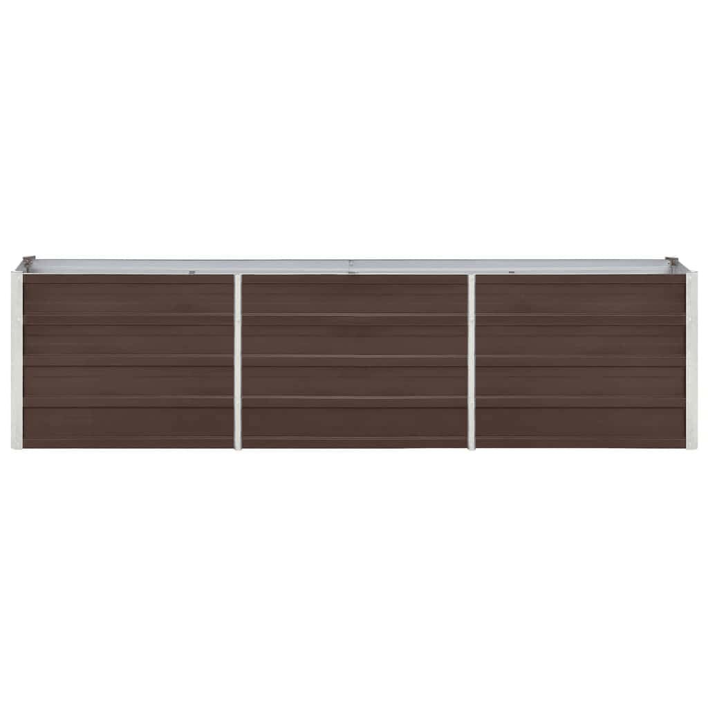 Verhoogde Plantenbak 240x40x45 cm Gegalvaniseerd Staal Bruin - 34% Korting
