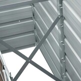 Verhoogde Plantenbak 240x40x45 cm Gegalvaniseerd Staal Bruin - 34% Korting