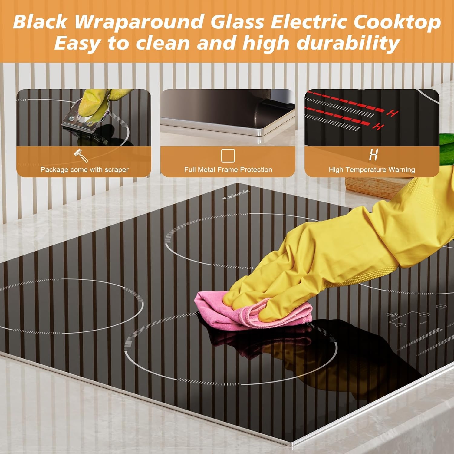 Elektrische Inbouw Kookplaat 60cm 4 Zones - 35% Korting