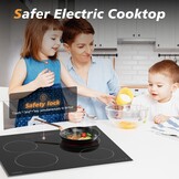 Elektrische Inbouw Kookplaat 60cm 4 Zones - 35% Korting