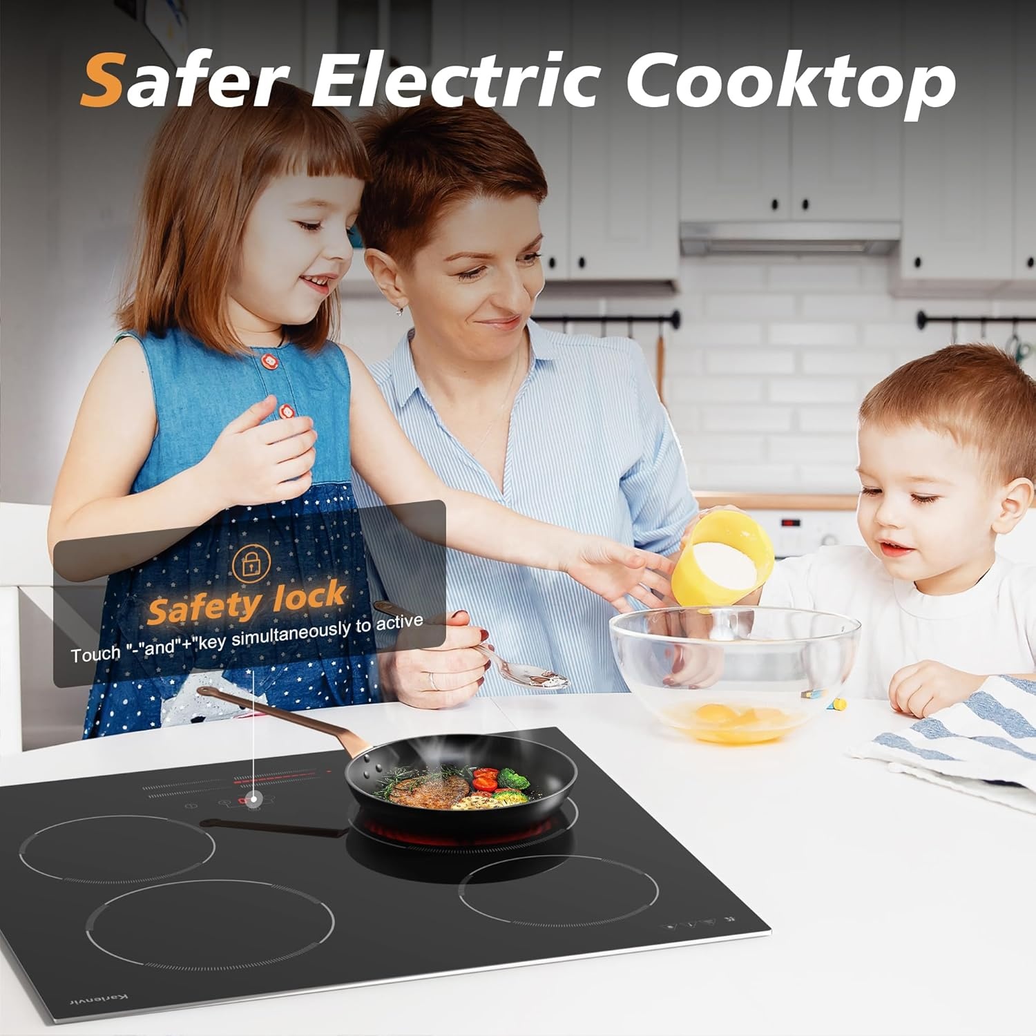 Elektrische Inbouw Kookplaat 60cm 4 Zones - 35% Korting