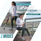 Opvouwbare Wandelstok met Zitting Blauw (30% Korting)