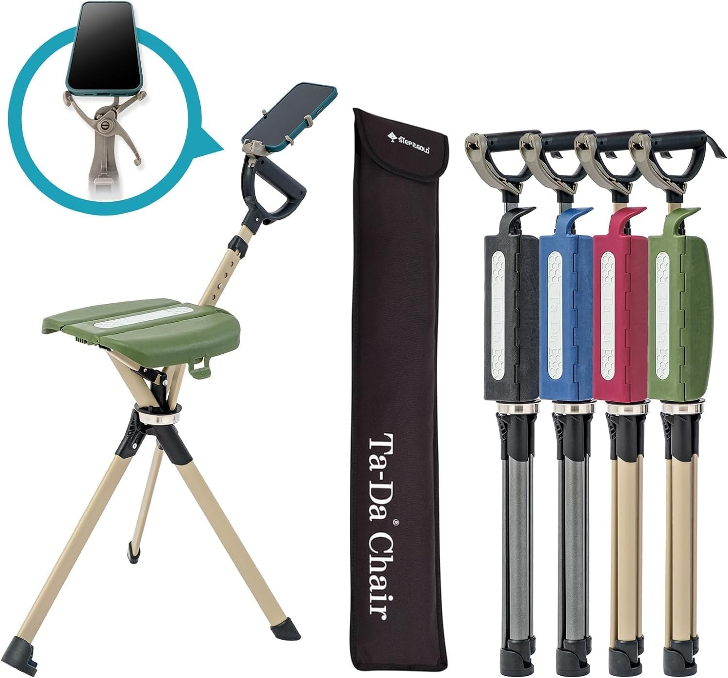 Opvouwbare Wandelstok met Zitting Blauw (30% Korting)