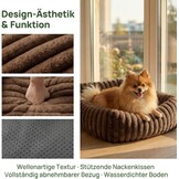 Wasbaar Hondenkussen Antislip Bruin - Maat S (50x48x15 cm) - 33% Korting