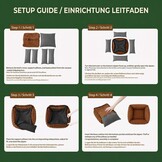 Wasbaar Hondenkussen Antislip Bruin - Maat S (50x48x15 cm) - 33% Korting