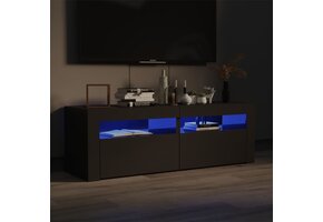 TV-meubel met LED Hoogglans Grijs 120cm - 29% Korting!