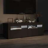 TV-meubel met LED Hoogglans Grijs 120cm - 29% Korting!